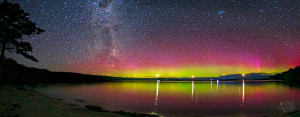 The spectacular colours of the southern Aurora Australis and Milky Way